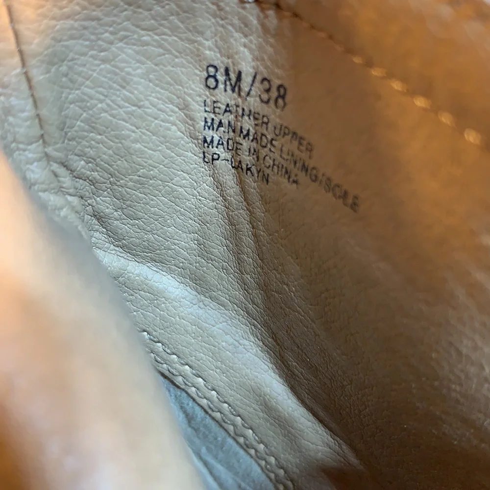 NWT Lucky Brand leather peep toe ankle booties